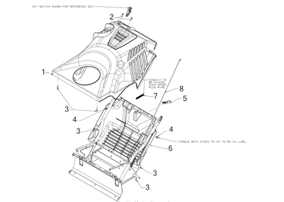 Panel Diagram and Parts List for 1X21-INCHLHP (31PM2T6C710)(2019) Cub Cadet Snow Blower